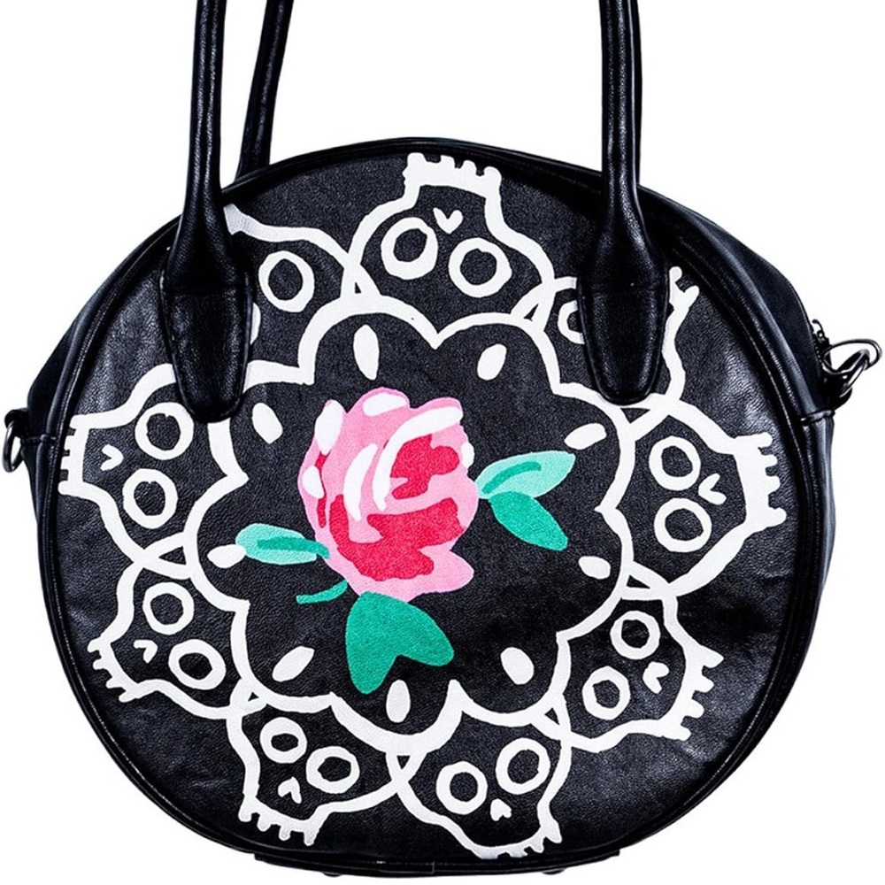Iron Fist Ring Around A Rosy Handbag Women’s Brand New Black 28x26x12cm